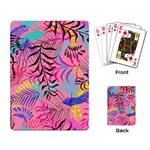 Illustration Reason Leaves Playing Cards Single Design Back