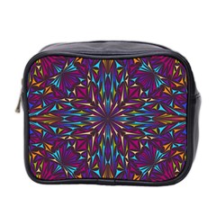 Kaleidoscope Triangle Curved Mini Toiletries Bag (two Sides) by HermanTelo