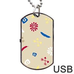 Pattern Culture Tribe American Dog Tag Usb Flash (one Side) by HermanTelo