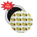 Pattern Avocado Green Fruit 2.25  Magnets (10 pack)  Front