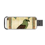 Egyptian Paper Papyrus Bird Portable USB Flash (One Side) Front