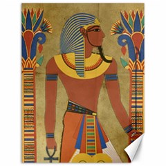 Egyptian Tutunkhamun Pharaoh Design Canvas 12  X 16  by Sapixe