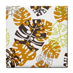 Pattern Leaves Tile Coasters by HermanTelo