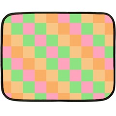 Checkerboard Pastel Squares Fleece Blanket (mini) by Sapixe