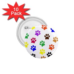 Pawprints Paw Prints Paw Animal 1 75  Buttons (10 Pack) by Sapixe