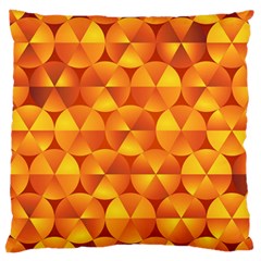 Background Triangle Circle Abstract Large Cushion Case (one Side) by Bajindul