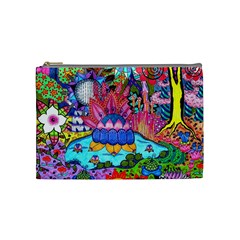 Pond Abstract  Cosmetic Bag (medium) by okhismakingart