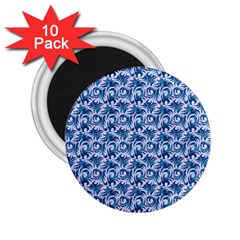 Blue Pattern Scrapbook 2 25  Magnets (10 Pack)  by Bajindul