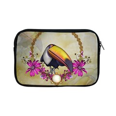 Cute Funny Coutan With Flowers Apple Ipad Mini Zipper Cases by FantasyWorld7