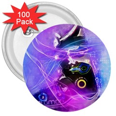 Ski Boot Ski Boots Skiing Activity 3  Buttons (100 Pack)  by Pakrebo