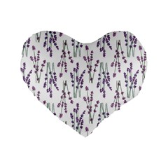 As Purple Is To Lavender Standard 16  Premium Heart Shape Cushions by WensdaiAmbrose