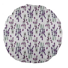 As Purple Is To Lavender Large 18  Premium Flano Round Cushions by WensdaiAmbrose