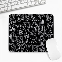 Doodle Pattern Large Mousepads by Valentinaart