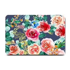 Watercolour Floral  Small Doormat  by charliecreates