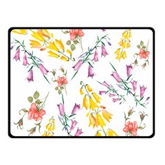 Wild Flower Double Sided Fleece Blanket (small)  by charliecreates