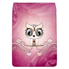 Cute Little Owl With Hearts Removable Flap Cover (l) by FantasyWorld7