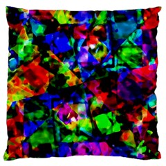 Multicolored Abstract Print Large Cushion Case (one Side) by dflcprintsclothing