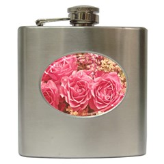 Roses Noble Roses Romantic Pink Hip Flask (6 Oz) by Pakrebo