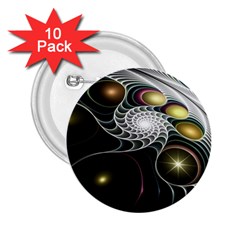 Fractal Bulbs Fantasy Curve 2 25  Buttons (10 Pack)  by Pakrebo