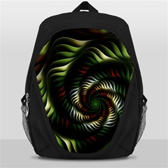 Fractal Christmas Colors Christmas Backpack Bag by Pakrebo