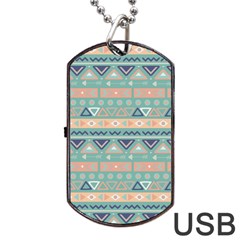 Tribal Dog Tag Usb Flash (one Side) by Sobalvarro