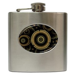 Fractal Fractal Art Fantasy Hip Flask (6 Oz) by Pakrebo