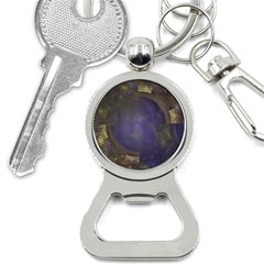 Fractal Earth Rays Design Planet Bottle Opener Key Chain by Pakrebo