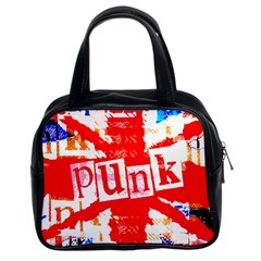 Punk Union Jack Classic Handbag (two Sides) by ArtistRoseanneJones