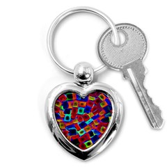 Neon Glow Glowing Light Design Key Chain (heart) by Pakrebo