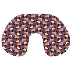 Pattern Abstract Fabric Wallpaper Travel Neck Pillow by Pakrebo