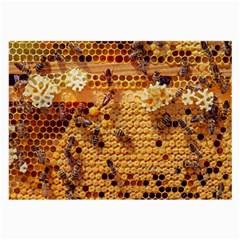 Bees Nature Animals Honeycomb Large Glasses Cloth by Pakrebo