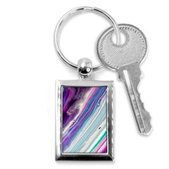 Color Acrylic Paint Art Painting Key Chain (rectangle) by Pakrebo