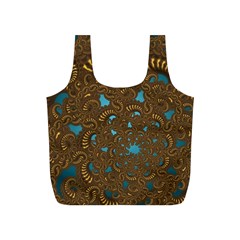 Fractal Abstract Full Print Recycle Bag (s) by Bajindul