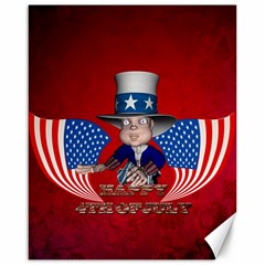 Happy 4th Of July Canvas 16  X 20  by FantasyWorld7