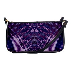 Purple Fractal Lace V Shape Shoulder Clutch Bag by KirstenStar