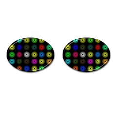 Flowers Arrangement Symmetry Cufflinks (oval) by Bajindul