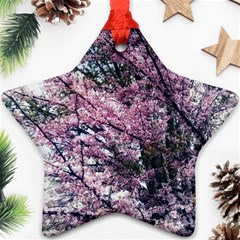 Ohio Redbud Star Ornament (two Sides) by Riverwoman