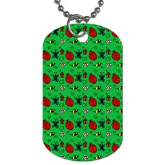 Bugs Pattern Dog Tag (one Side) by snowwhitegirl
