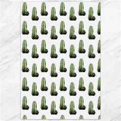 Cactus White Pattern Canvas 20  X 30  by snowwhitegirl