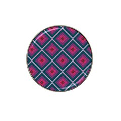 Purple Textile And Fabric Pattern Hat Clip Ball Marker by Pakrebo