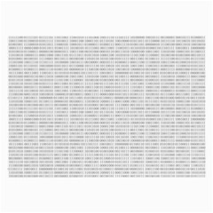 Binary Background Large Glasses Cloth by Bajindul