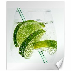 Lime Club Soda Drink Cocktail Canvas 8  X 10  by Pakrebo