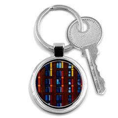 Architecture Color Colour Windows Key Chain (round) by Pakrebo