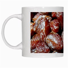 Dates Fruit Sweet Dry Food White Mugs by Pakrebo