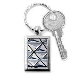 White Architectural Structure Key Chain (rectangle) by Pakrebo