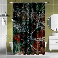 Aerial Photography Of Green Leafed Tree Shower Curtain 48  X 72  (small)  by Pakrebo