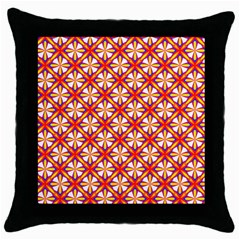 Hexagon Polygon Colorful Prismatic Throw Pillow Case (black) by HermanTelo