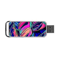 Tropical Leaves Resize 2000x2000 Same A3580b Portable Usb Flash (one Side) by Sobalvarro