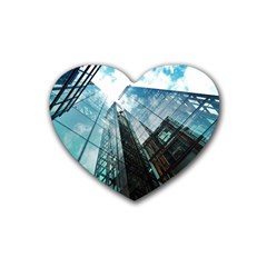 Architectural Design Architecture Building Business Heart Coaster (4 Pack)  by Pakrebo