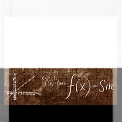 Mathematics Brown Rectangular Jigsaw Puzzl by snowwhitegirl